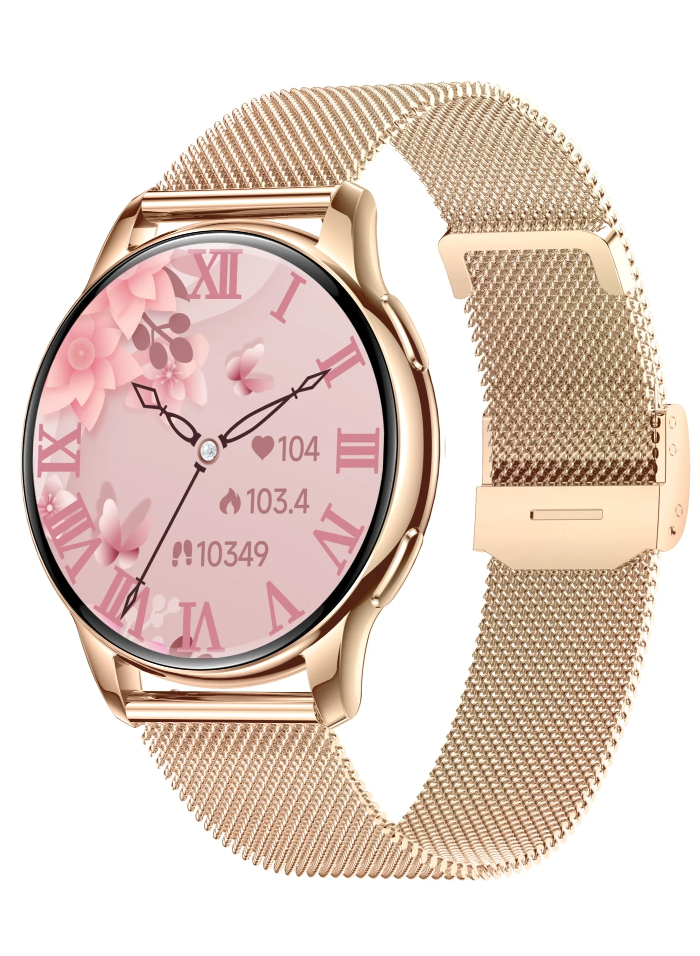 ArmFit Smart Watch for Women AMOLED Display Bluetooth Calling Waterproof Fitness Tracker (Gold, 41.8 mm) 2ozit