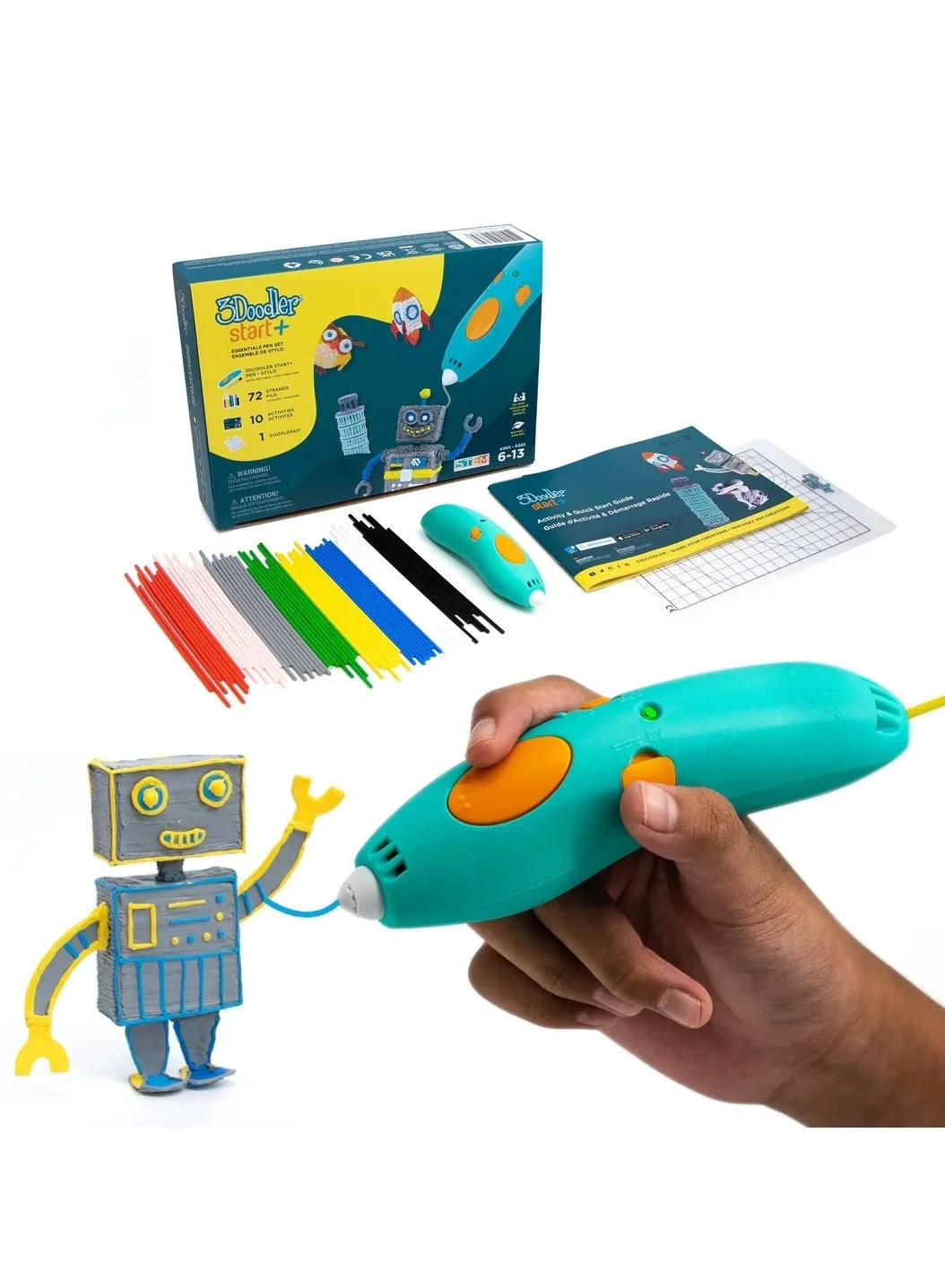 Premium 3D Printing Pen Creative Crafting Set for Kids (Educational STEM Activity Tool, 1 Set) bxa7e