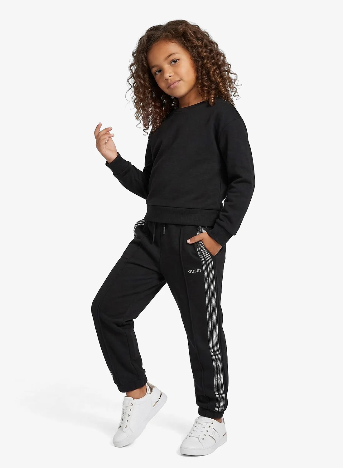 Premium Youth Scuba Regular Pants Comfortable Stretch Fabric for Kids (Black, 140 cm) m5n5o