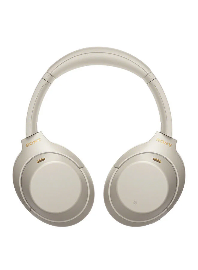 Premium Wireless Over-Ear Noise Cancelling Headphones with Long-Lasting Battery (Silver) 3k106