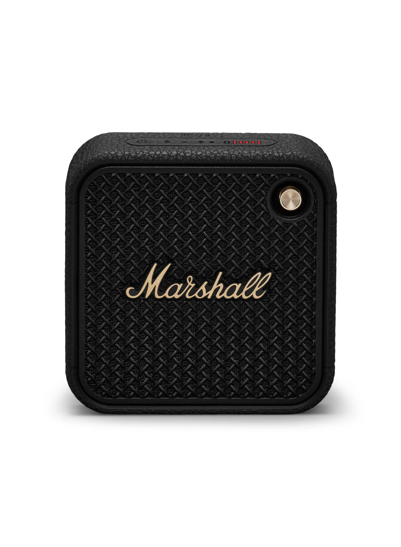 Portable Wireless Bluetooth Speaker Premium Audio System Waterproof Design (Black and Brass) vlcyg