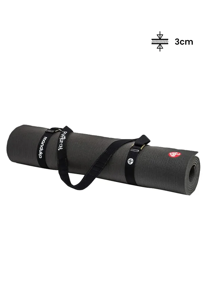 Premium Yoga Mat Commuter Sling Strap Adjustable Carry Accessory (Black, 4 x 21 cm) kyiw4