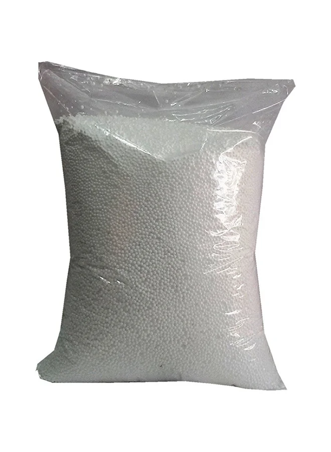Styro Polystyrene Virgin Bean Bag Filler Premium Filling Material (White, 80x50cm) t4zc5