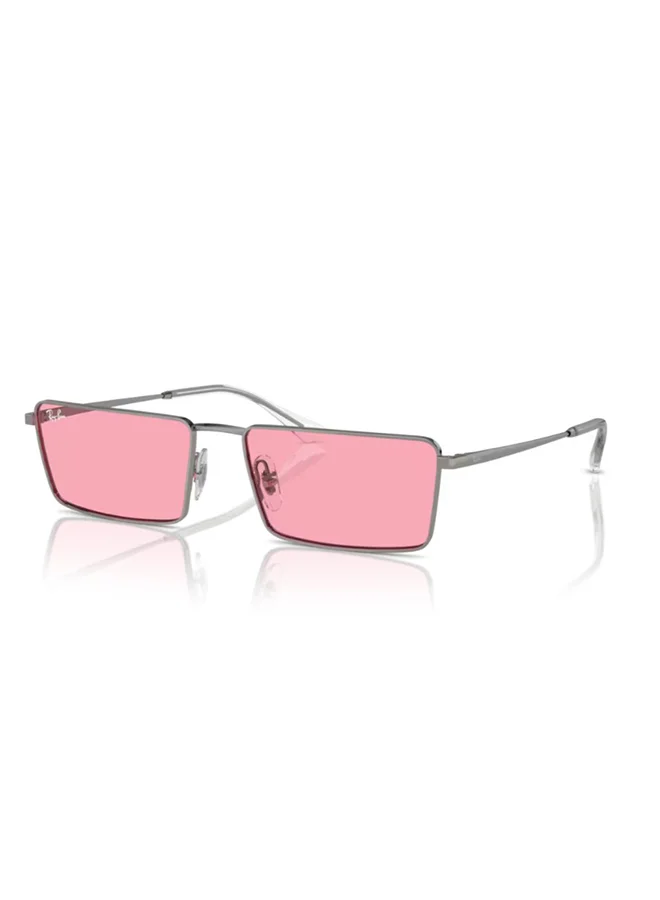 Premium Rectangular Sunglasses for Women Lightweight UV Protection Eyewear (Grey, 56 mm) fhas7