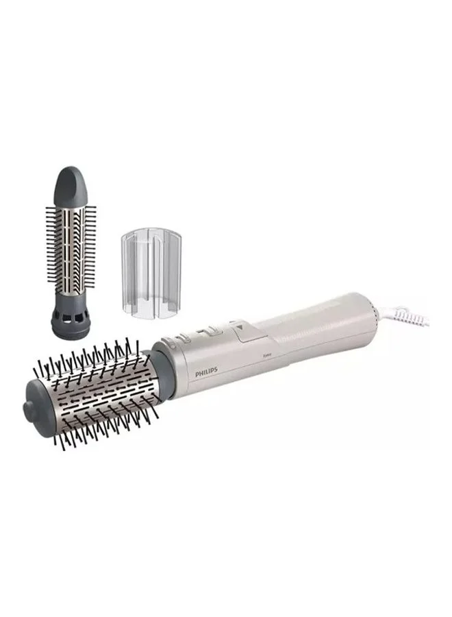 Professional Airstyler Hair Dryer Brush with Ionic Technology for Smooth Styling (White, 1 Unit) 7r7or