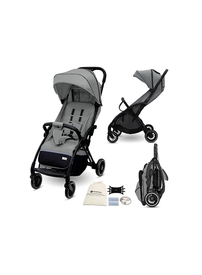 Neobreez Auto Fold Compact Travel Stroller, Lightweight Baby Pushchair with Waterproof UPF 50+ Canopy (Up to 22kg) usiq7