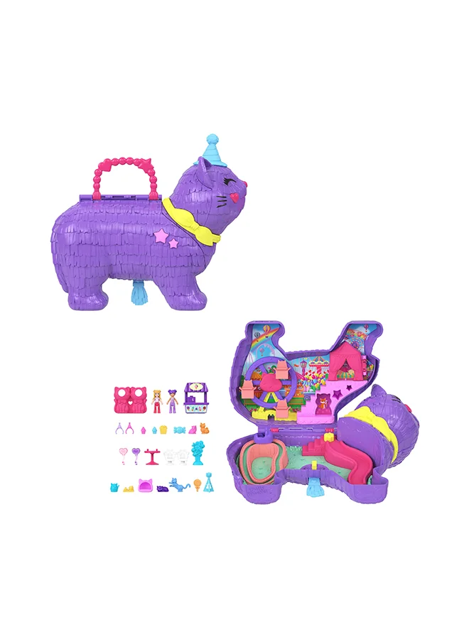 Miniature Doll Playset With 23 Surprise Accessories Including Pets And Ferris Wheel Ride For Kids 8snc3