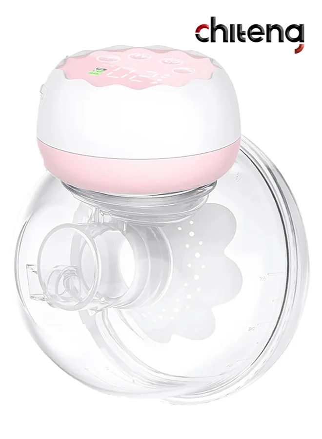 Chiteng Electric Wearable Breast Pump Hands-Free Nursing Device with 4 Modes and 12 Levels (24mm Flange) 8v54k