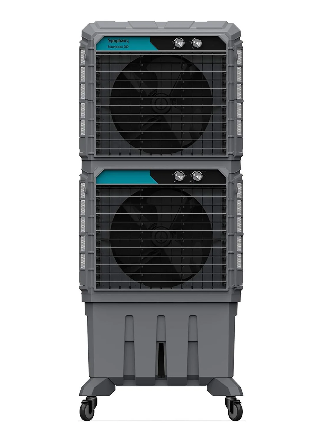 Symphony Commercial Air Cooler Double Decker Weather Resistant Body (Grey, 125 L) o3on3