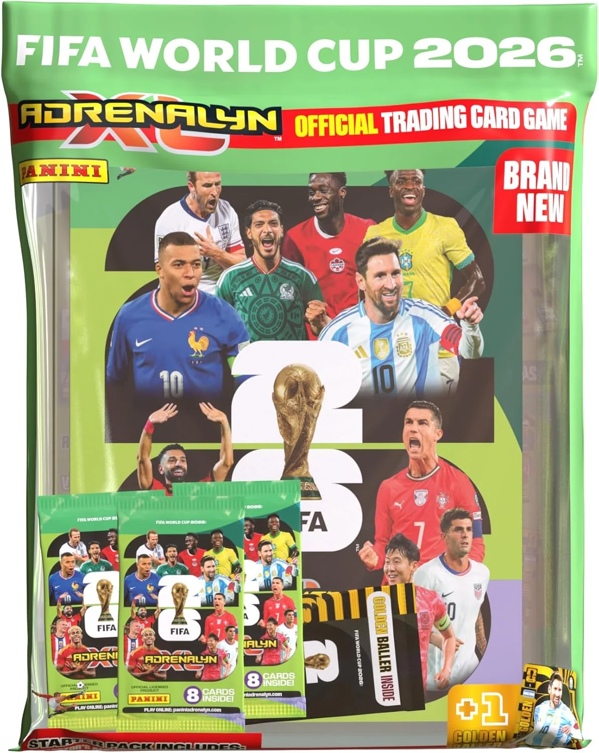 Official FIFA World Cup 2026 Trading Cards Starter Pack Collectible Football Card Game (1 Pack) jfrga