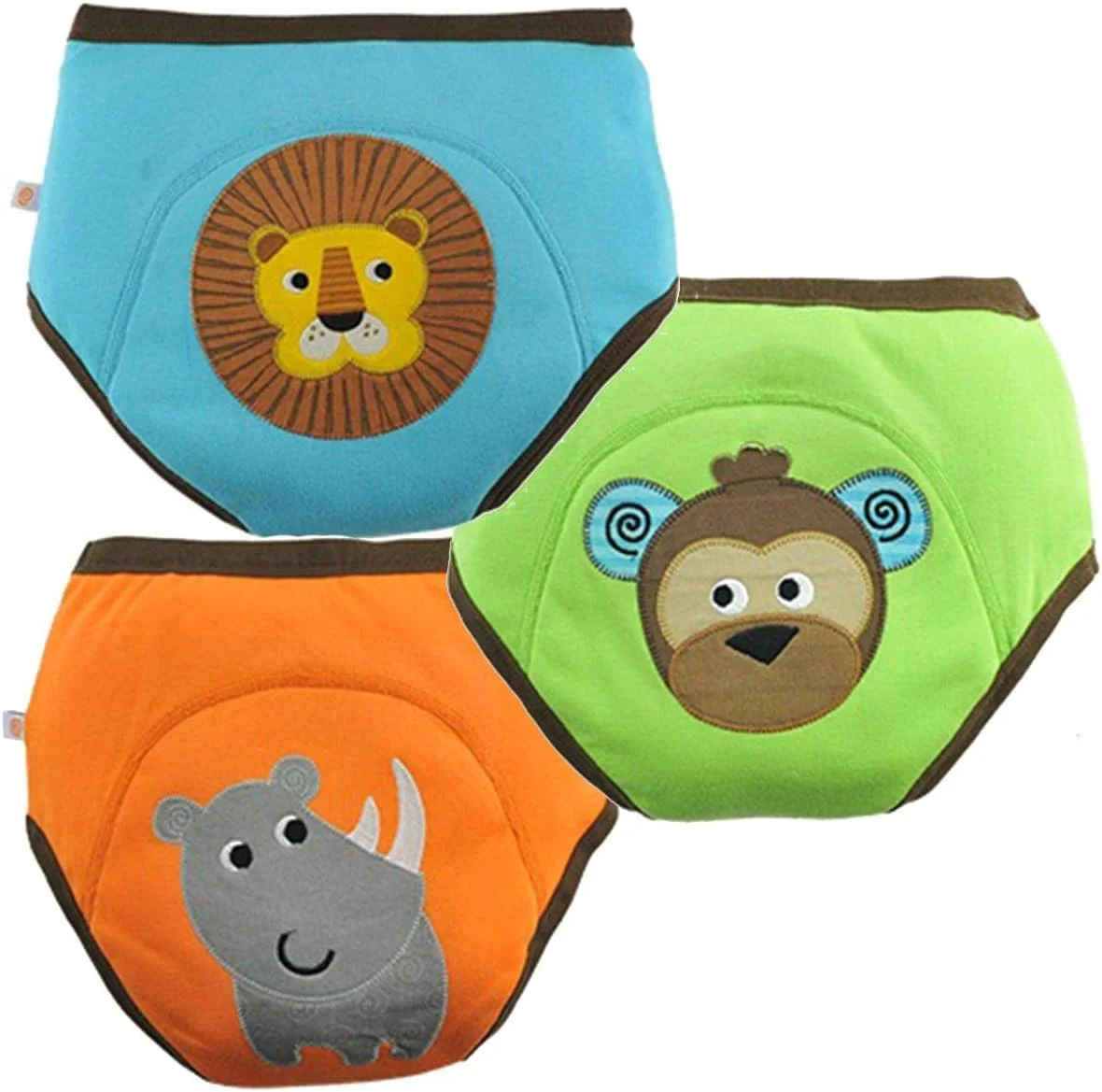 Premium Cotton Training Pants for Toddlers Safari Friends Print (3-Pack, 3-4 Years) ewsg2