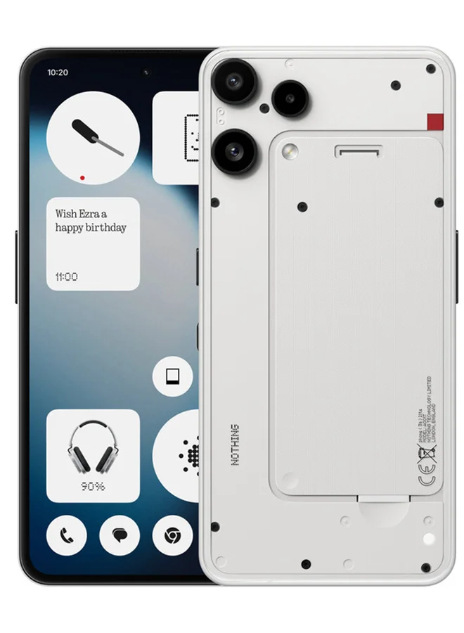 Premium 5G Smartphone Dual SIM 8GB RAM 256GB Storage (White, 6.77-inch Display) blo2r