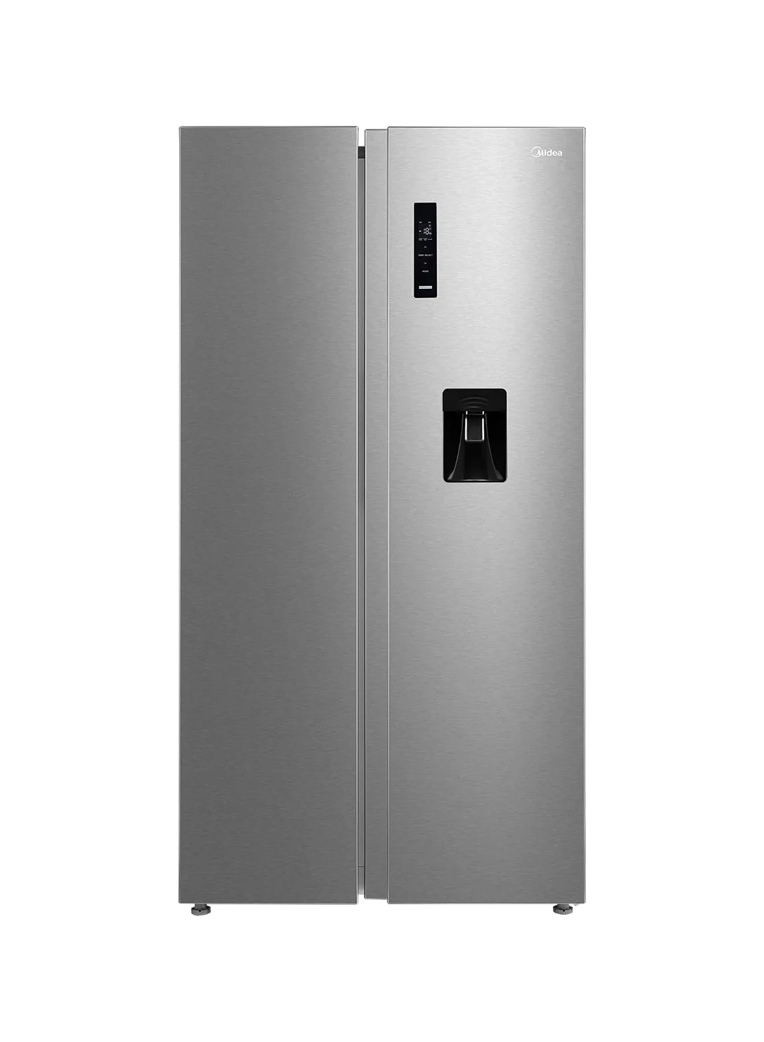 Midea Side by Side Refrigerator with Water Dispenser and Inverter Quattro Technology (Silver, 704 L) zeh51