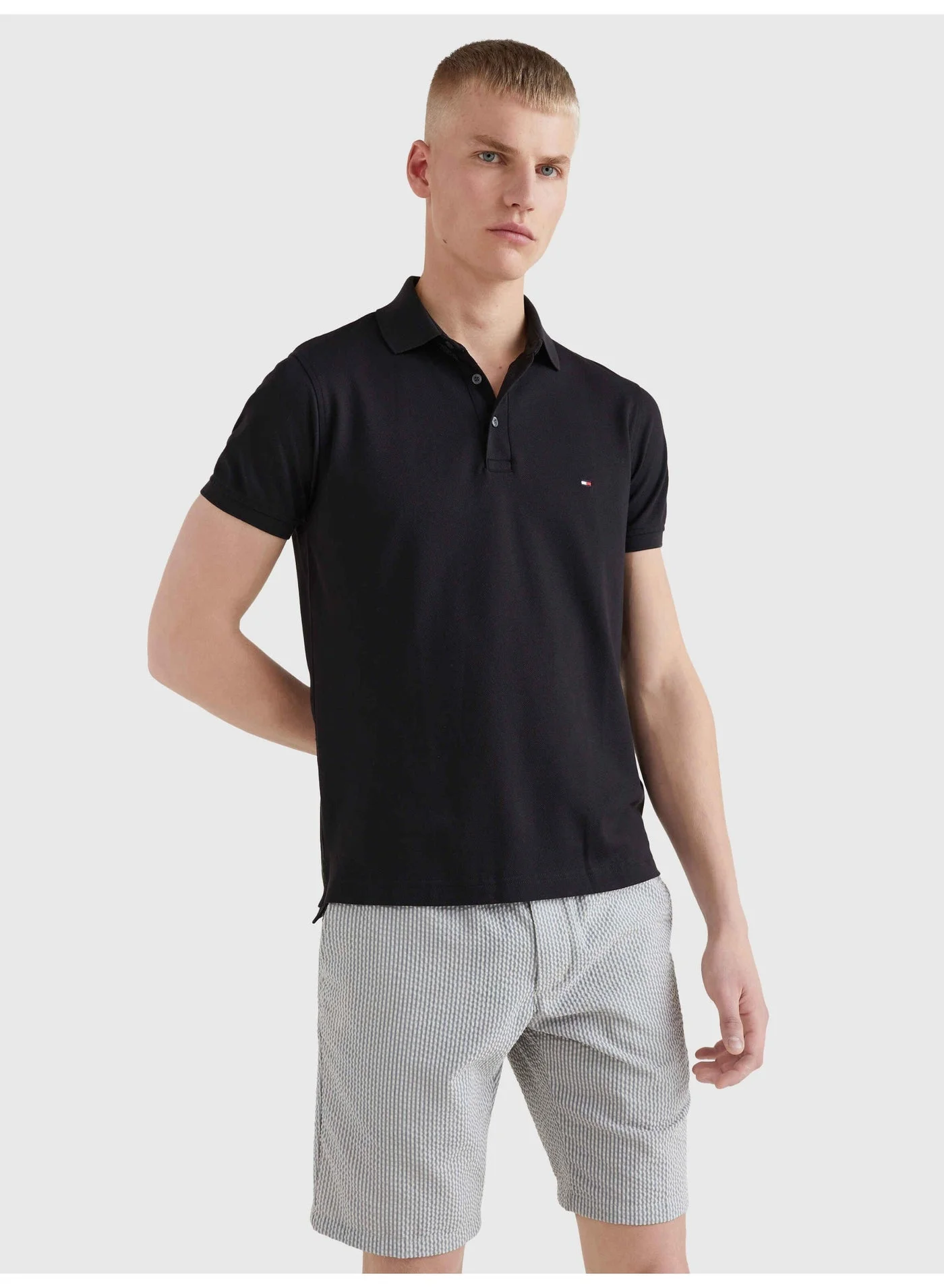 Premium Slim Fit Pique Polo Shirt Breathable Cotton Casual Wear for Men (Solid, Large) yexes