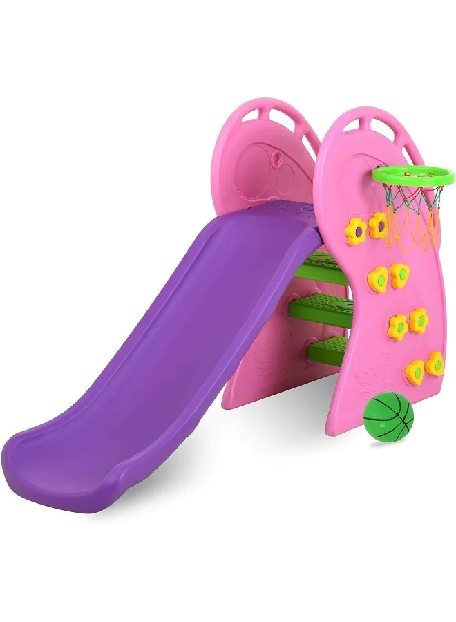 Rainbow Toys Kids Plastic Slide Durable Indoor Outdoor Playground Equipment (120 cm) p8owb