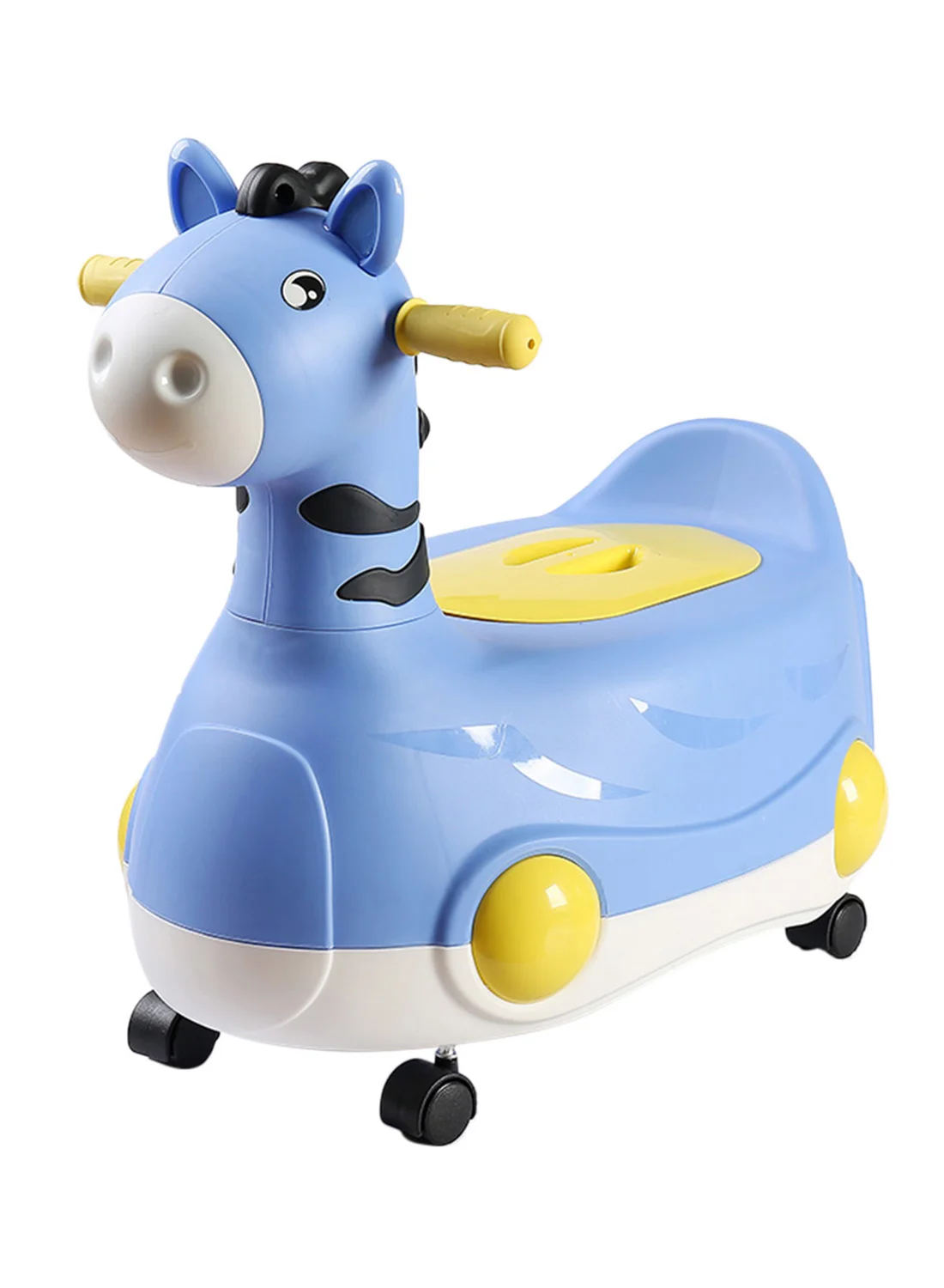 Eazy Kids Portable Monkey Potty Training Seat with Handles and Soft Cushion (Blue, 1 Unit) 5m5ko