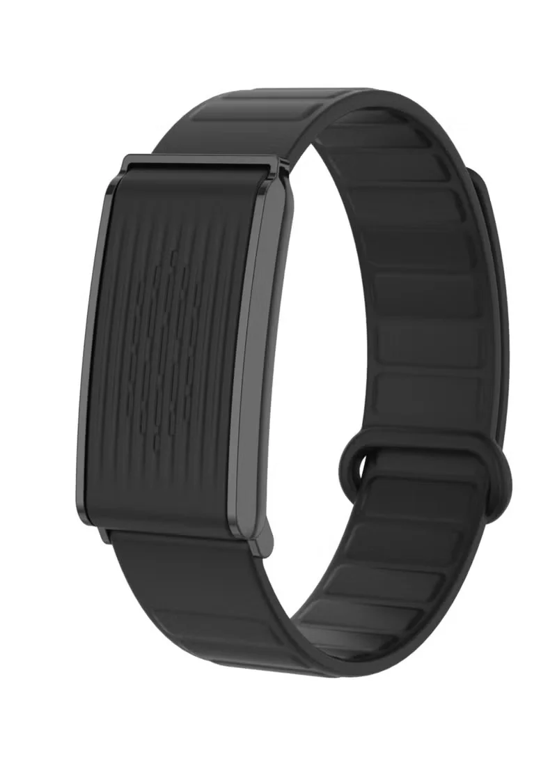 Porodo Trackfit X Screenless Smart Band Activity Fitness Tracker with Heart Rate & Blood Oxygen Monitoring (Silicone, Adjustable) 6znzy