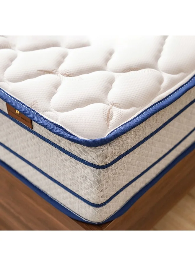 Danube Home V2 MaxVibe Pocket Spring Mattress Firm Feel Spine Support (White, 180x200x25 cm) 4nr9r