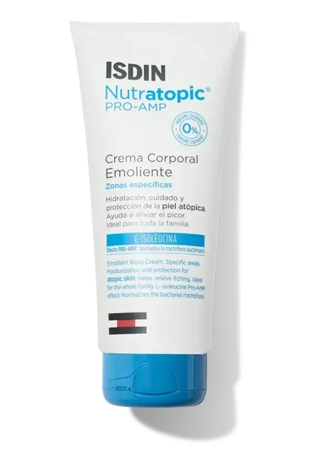 ISDIN Nutratopic Pro-Amp Emollient Cream Daily Moisturizer For Atopic Skin (200 mL) w04w5