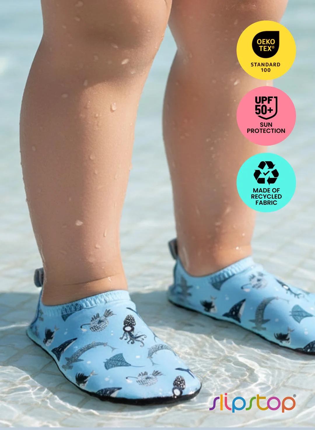 Premium Non-Slip Water Shoes for Kids Quick-Dry Lightweight Beach Footwear for Swimming and Pool Activities (Atlantis, Kids) cei0l