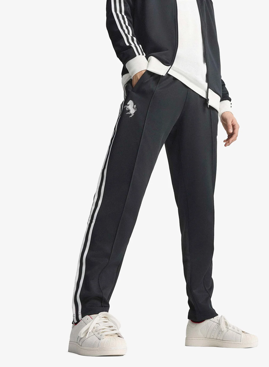 Sport Juventus OG Track Pants Premium Athletic Trousers for Men (Black, Large) 09wem