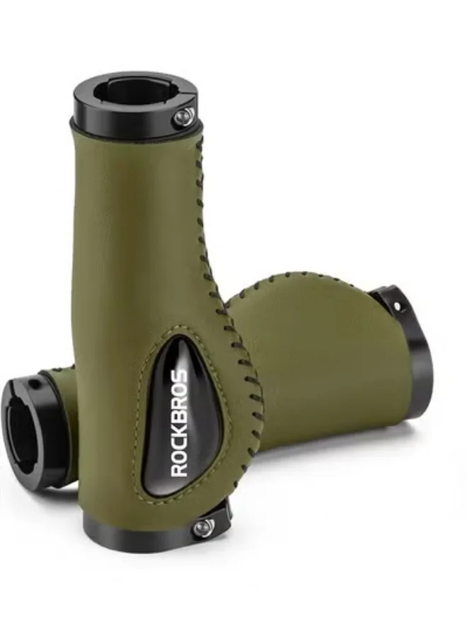 ROCKBROS Ergonomic Bicycle Handlebar Grips Soft Gel Dual Lock-On for MTB Mountain Bike and Electric Scooter (13cm) 79mwl