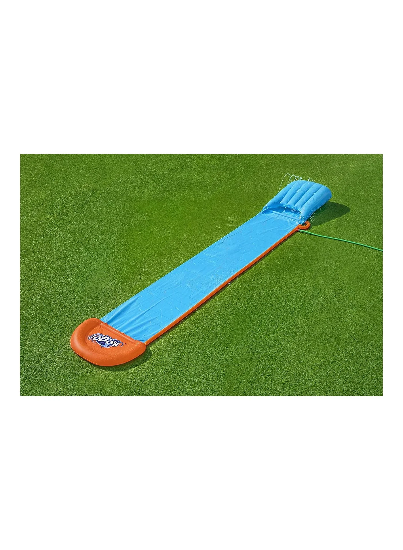 Tsunami Splash Ramp Single Slide Durable Backyard Water Activity Set (150 cm) 6ymyn
