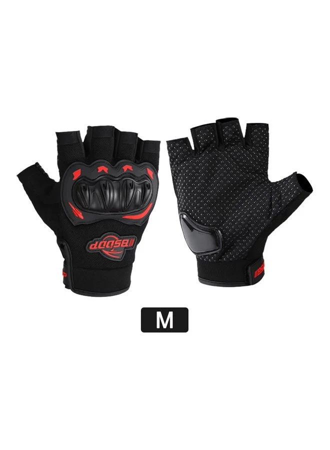 MUNTAQI Half-Finger Motorbike Gloves Non-Slip Tactical Gear for Climbing and Hiking (1 Pair) rze8m