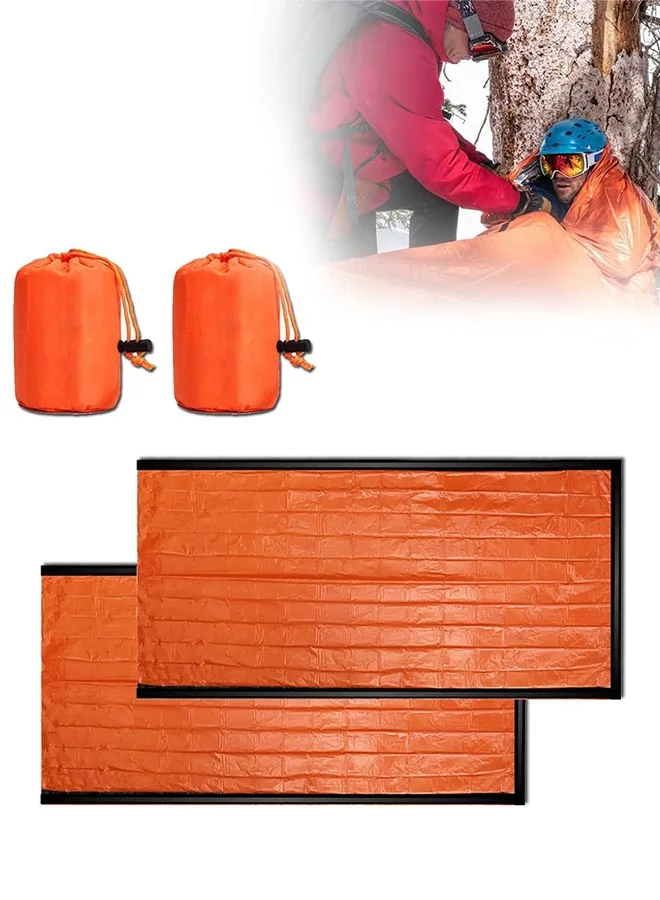Polish'D Emergency Sleeping Bag, Waterproof Thermal Bivy Sack for Outdoor Survival and Camping (213 cm x 91 cm) e7wjo