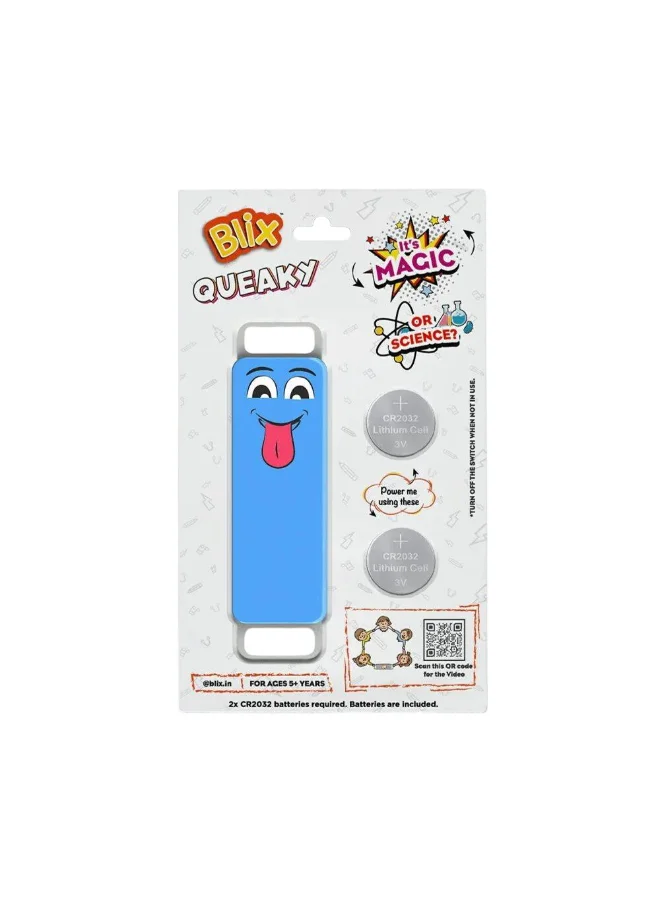 Blix Queaky Goofy Fidget Toy Sensory Stress Relief Tool (Blue, 10 cm) elhl9