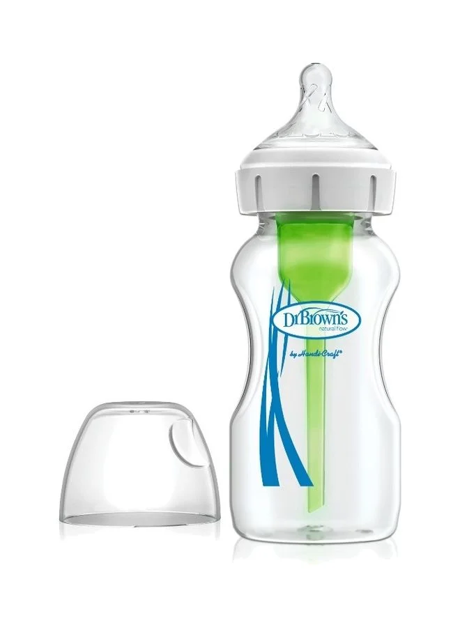 Premium Glass Anti-Colic Feeding Set with Internal Vent System (Clear, 270 mL, 1-Pack) 5nq0f
