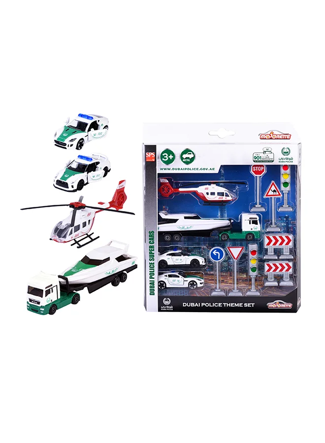Premium Die-Cast Police Vehicle Set Dubai Edition (1:64 Scale, Multi-Piece) twyp6