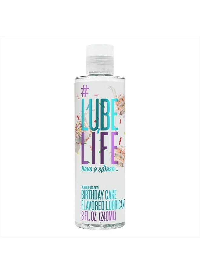 Premium Water-Based Birthday Cake Flavored Personal Lubricant (Unisex, 240 mL) w0too