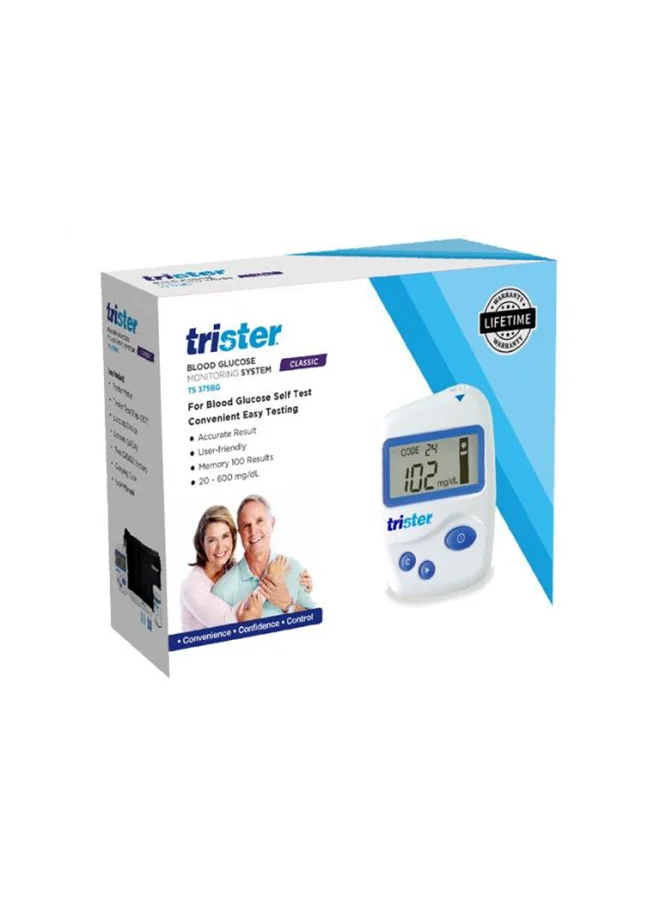 Trister Blood Glucose Monitoring System (Premium Digital Health Tracker, 1 Unit) lc18w