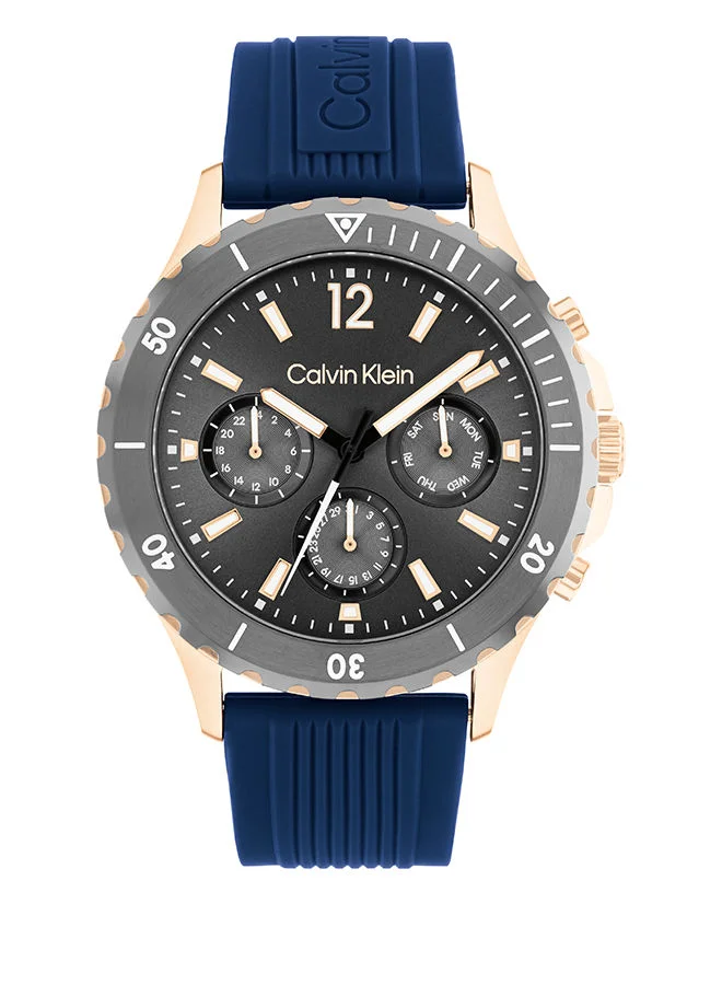 Premium Men Analog Round Silicone Wrist Watch (44 mm) sqr7y
