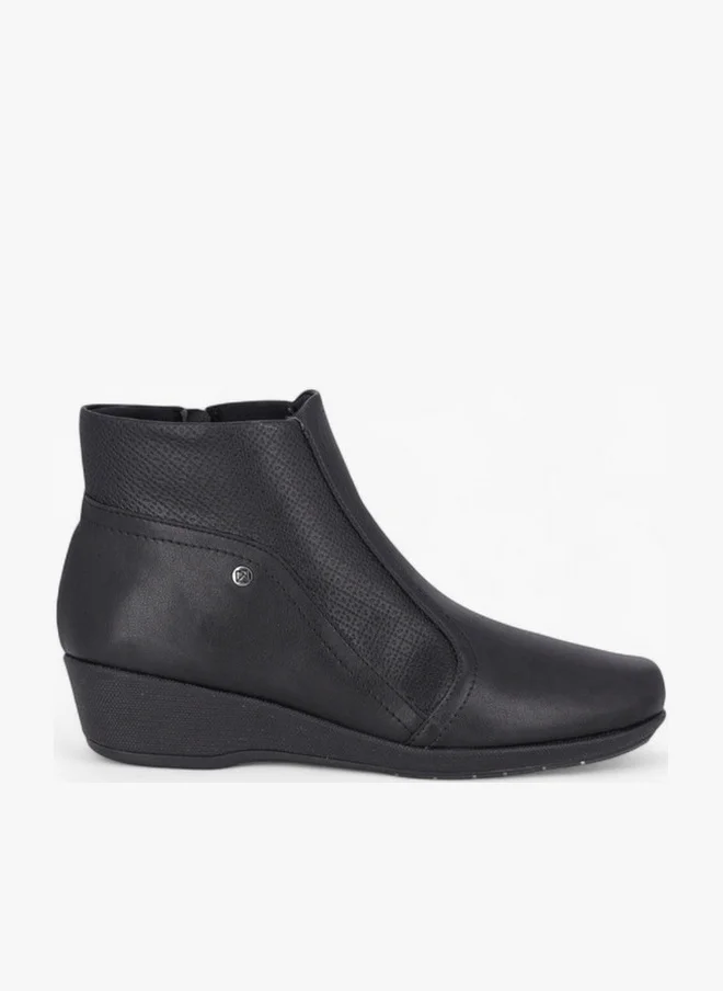 Piccadilly Women's Wedge Heel Ankle Boots Premium Comfort Slip-On Footwear for Daily Wear 27vts