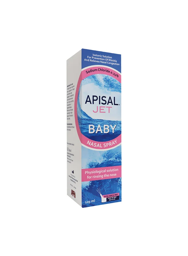 APISAL Baby Nasal Spray Saline Solution for Gentle Congestion Relief (20 mL) wgyjm