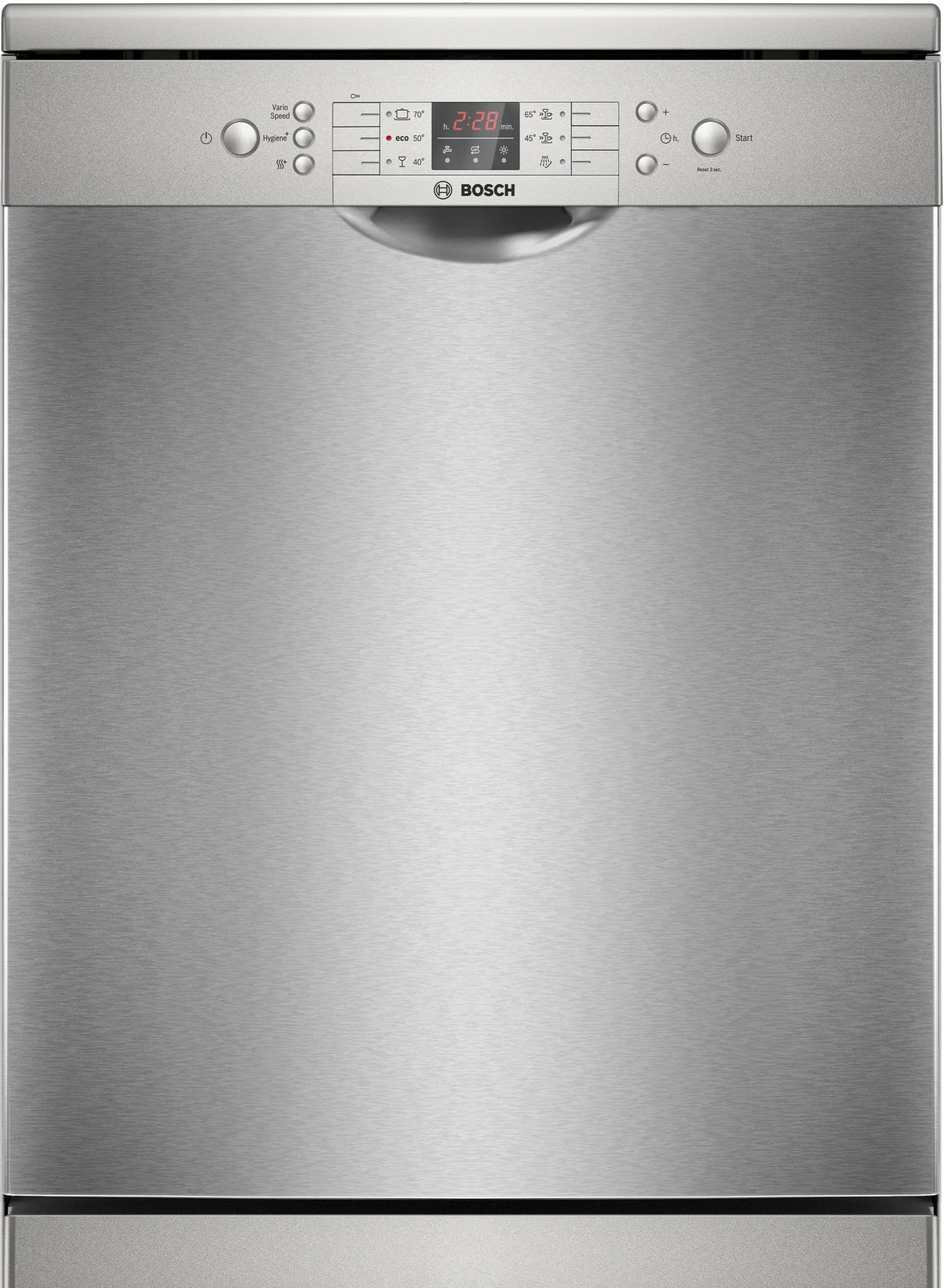 Premium Freestanding Dishwasher 12 Place Settings 6 Programs with HygienePlus (Brushed Steel, 10.4 L) p05hg