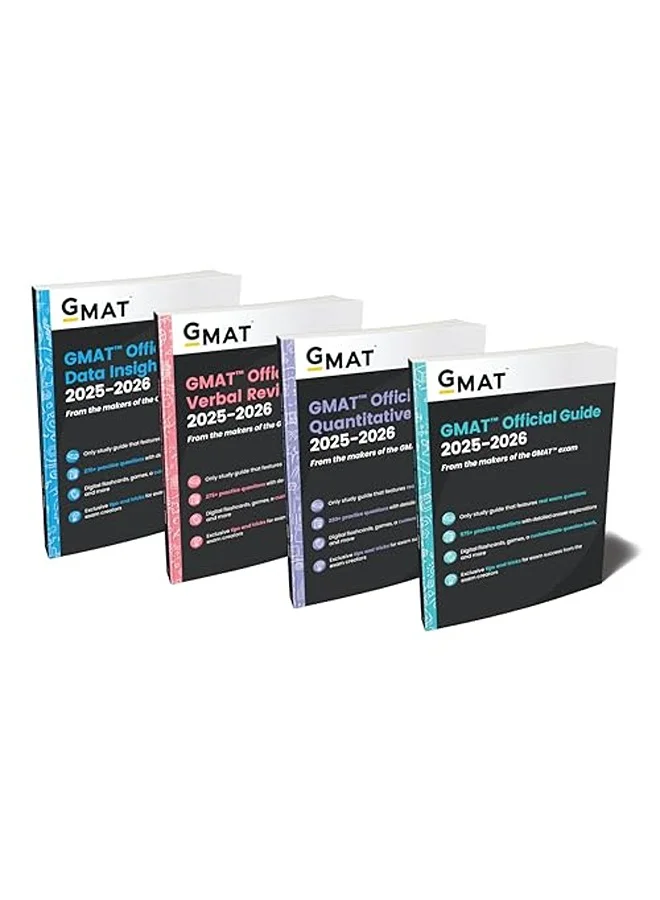 Official GMAT Exam Prep Guide 2025-2026 Bundle (Comprehensive Study Books and Online Question Bank) tyj59