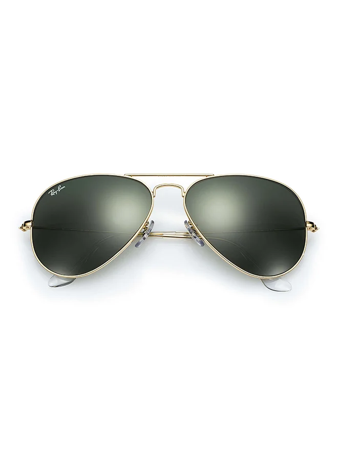Premium Aviator Sunglasses UV Protection Metal Frame Unisex (Gold, 58 mm) ehwu9