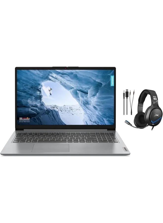 Premium 15.6-inch FHD Laptop with 16GB RAM and 512GB SSD, 10-Core Processor, Windows 11 Home, Includes Gaming Headset (Grey, 15.6 inch) j9jhf