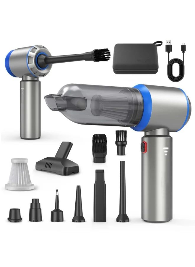 SUITU Portable Cordless Car Vacuum Cleaner 4-in-1 High-Power Handheld Air Duster and Blower for Vehicle and Home Use (17000PA) l4k4q