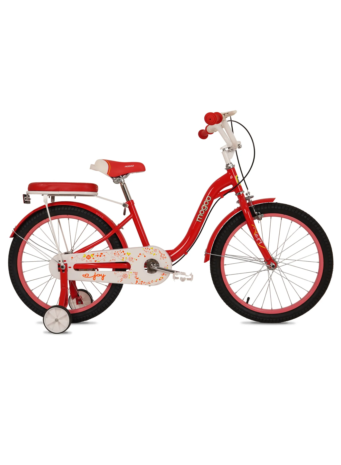 MOGOO Girls Bicycle 16 Inch Durable Steel Frame (Dark Pink, 40 cm) cigyn