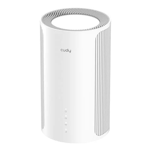 Cudy Tri-Band WiFi 7 Mesh System BE11000 High-Speed Wireless Router with 10 Gbps Ports and Smart Internal Antennas (1 Pack) gy7km