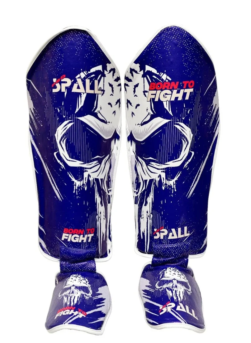 Spall Kickboxing Shin and Instep Guards Protective Leg Pads for Sparring and Martial Arts (One Size) h8thu