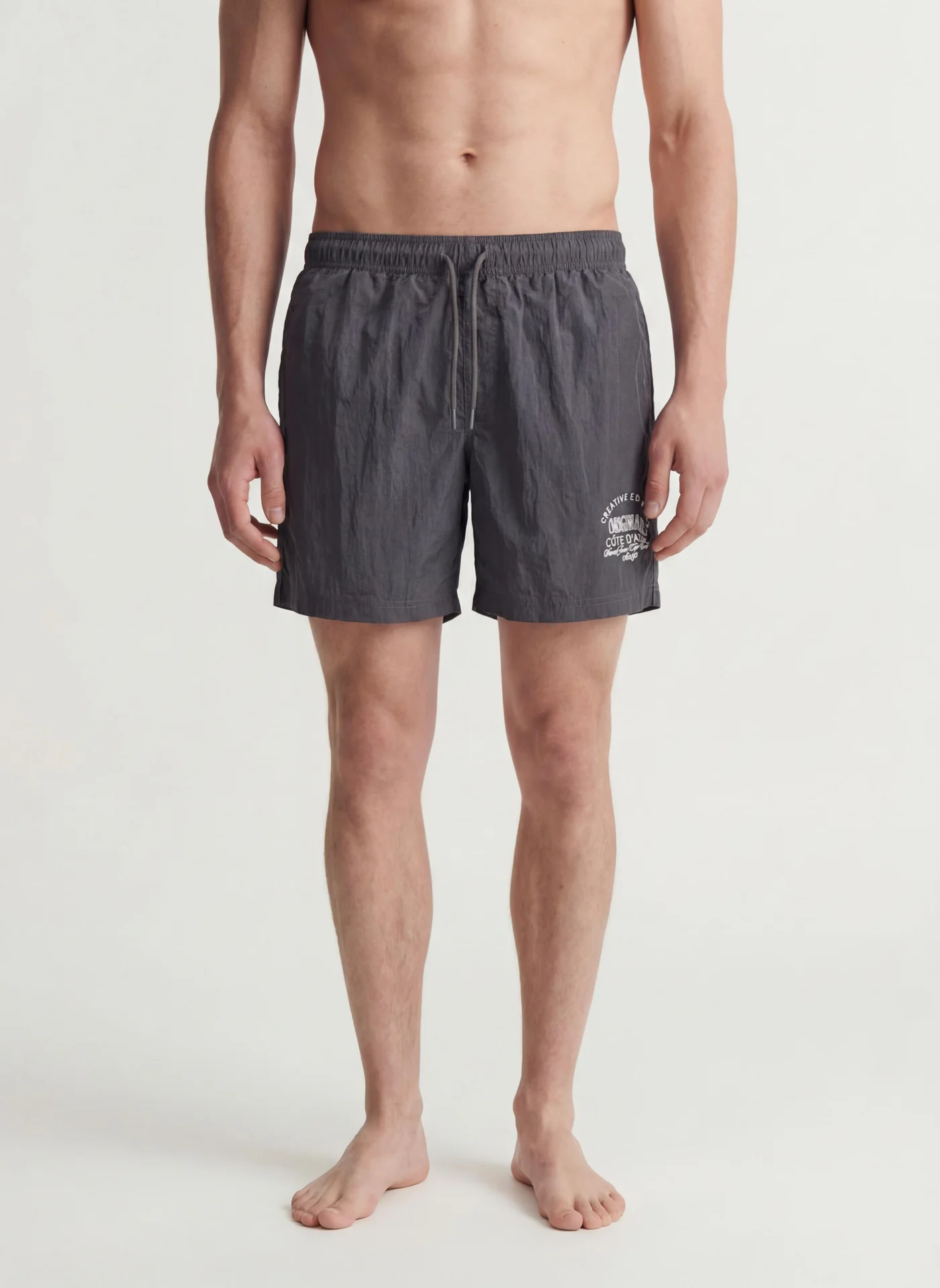 JACK & JONES Casual Drawstring Swim Shorts Quick-Dry Lightweight Beachwear for Men (Navy, Large) xx6pq
