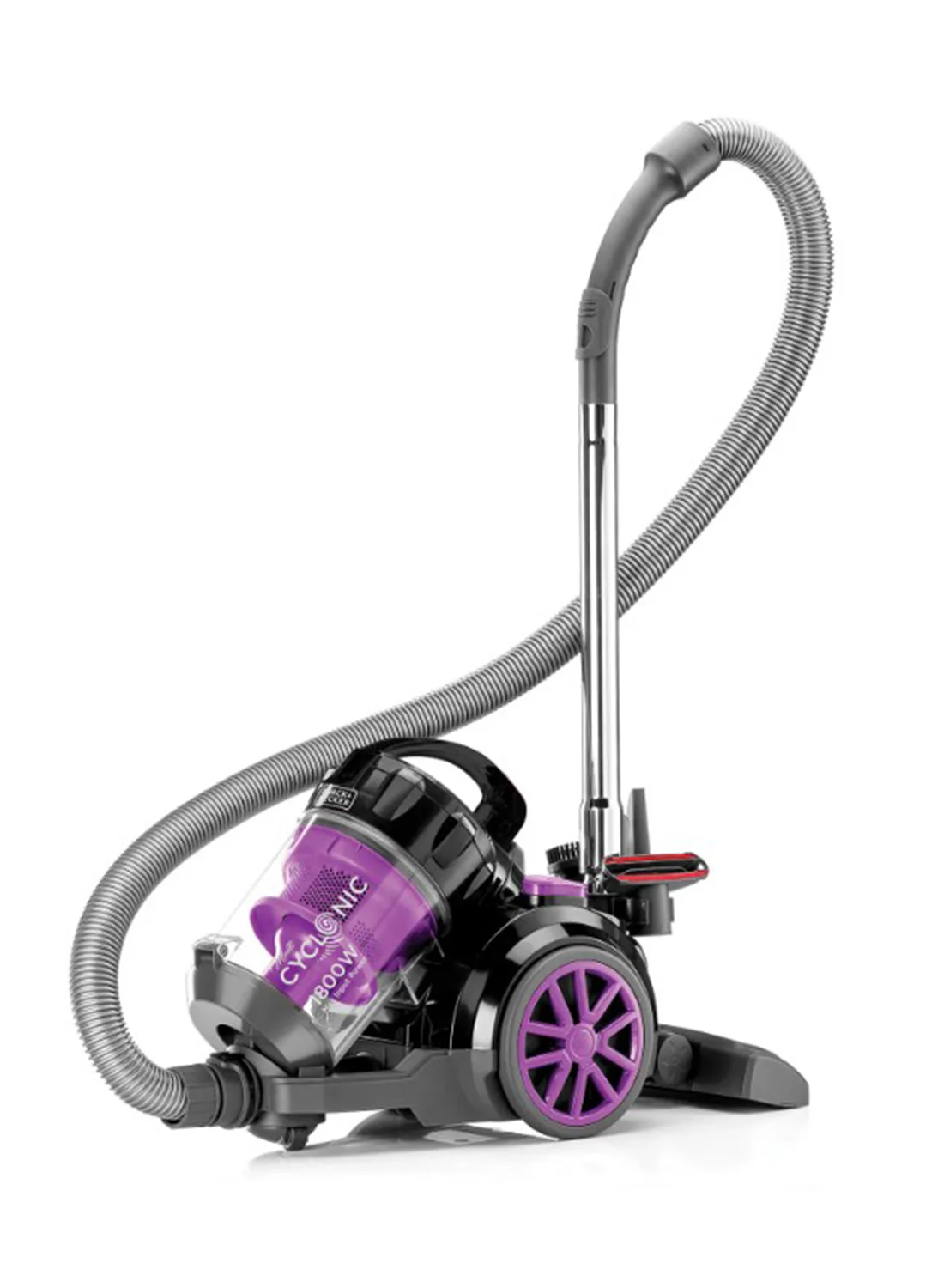 Premium Multicyclonic Bagless Vacuum Cleaner 1600W High-Efficiency Suction (Black, 2.5 L) p01vf