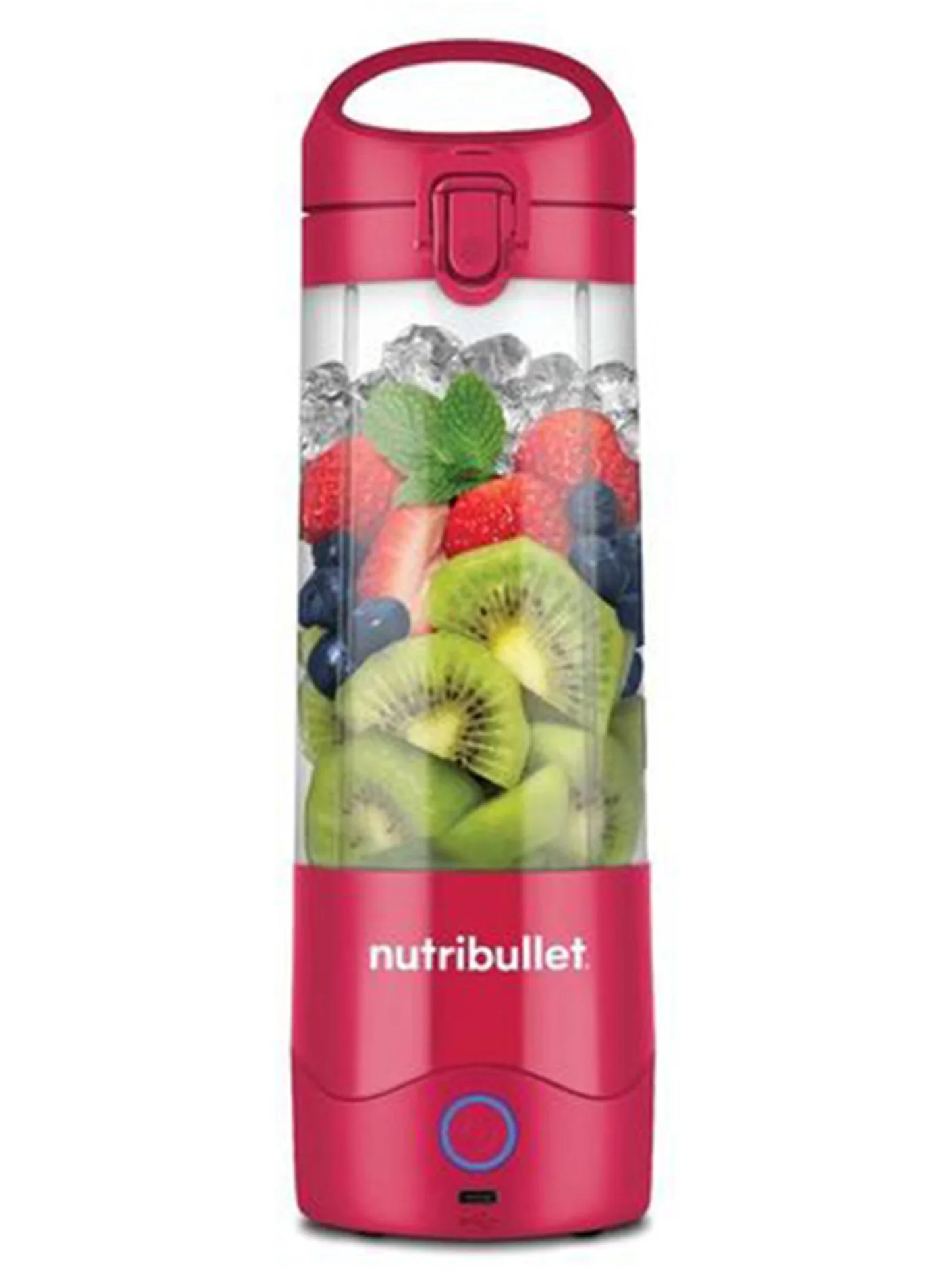 Portable Personal Blender for Smoothies and Protein Shakes, BPA-Free Tritan Plastic, USB-C Rechargeable, 100W Motor (Magenta, 475 mL) s9wn8