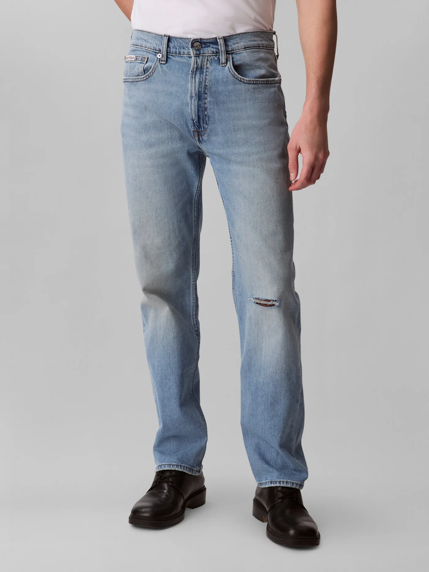 Premium Straight Leg Denim Jeans for Men (Blue, 32W x 32L) x1lzb