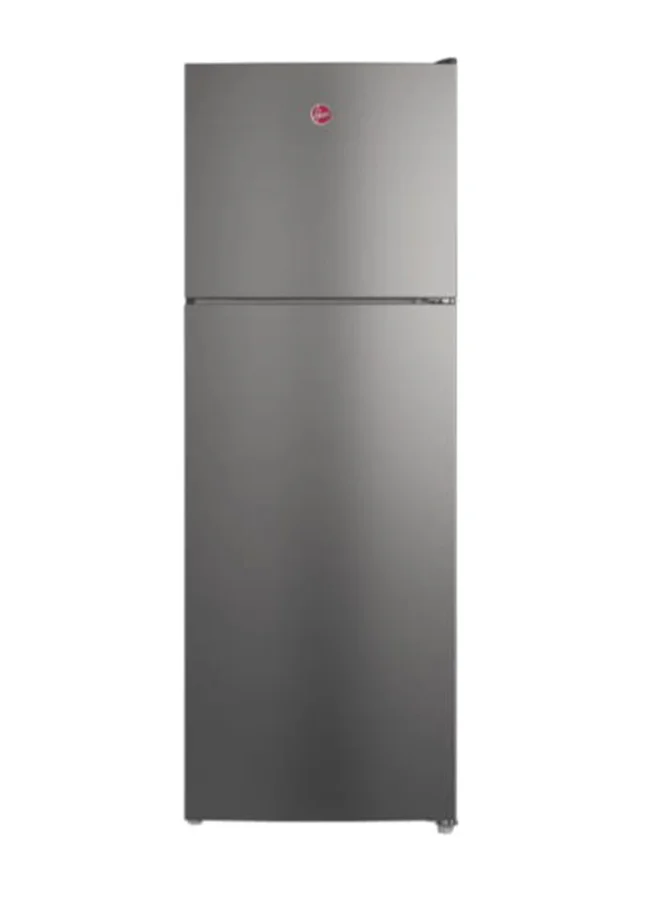 Hoover Top Mount Dual Inverter Refrigerator with Humidity Control Crisper and Twist Ice Maker (Grey, 425 L) sktue